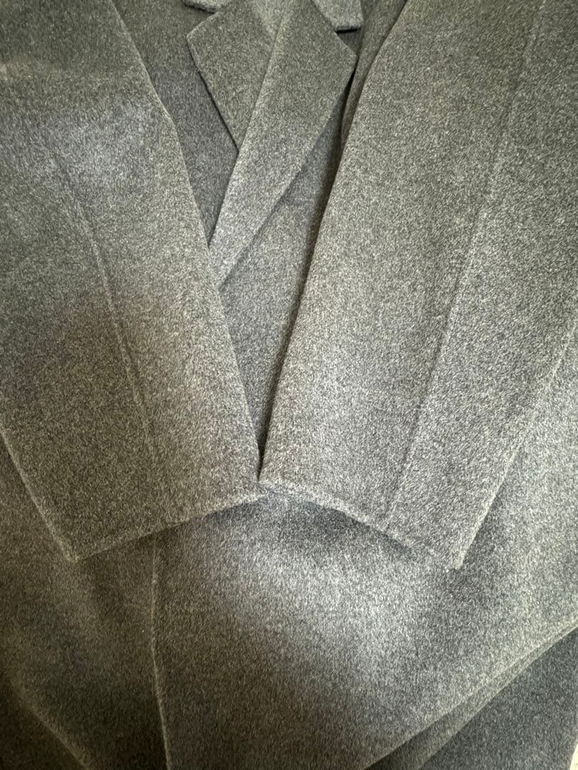 スピックアンドスパン　super 160s ロングチェスターカラーコート