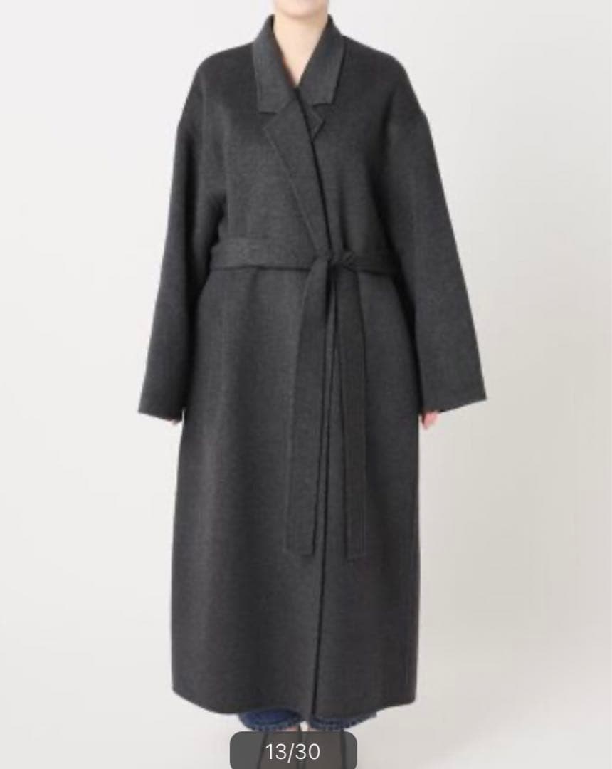 スピックアンドスパン　super 160s ロングチェスターカラーコート