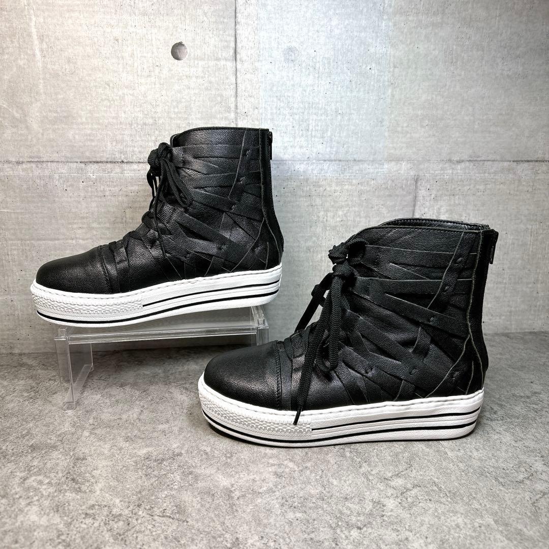未使用級✨【センソユニコ t.b 2】レザースニーカー/レースアップ/厚底/希少