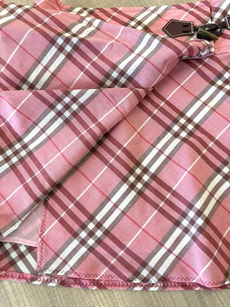 極美品✨バーバリーブルーレーベル 巻きスカート ピンク ノバチェック レア