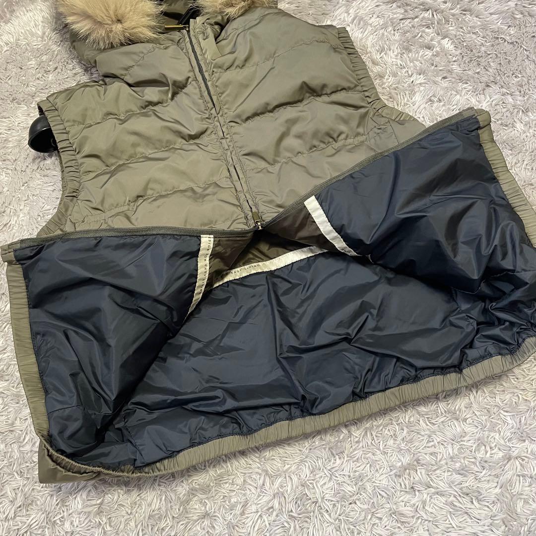 エスマックスマーラ ダウンベスト 42 カーキ　グースダウン