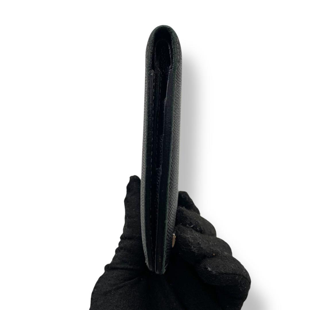 Cartier カルティエ サントス 二つ折財布 レザー ロゴプレート 薄型