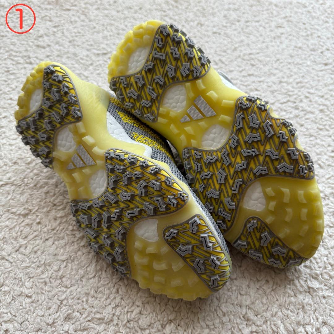 【中古】24cm 3足 ウィメンズ ゴルフシューズ アディダス コードカオス22