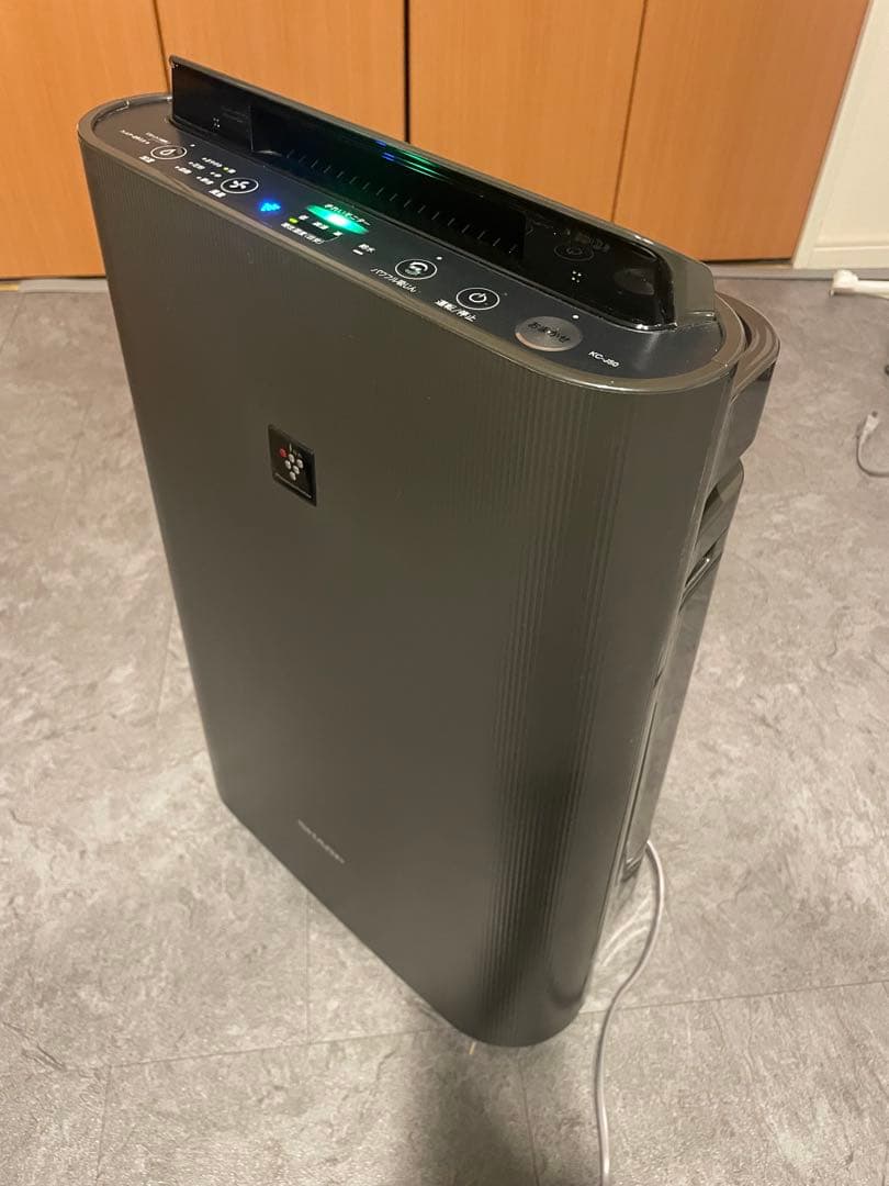【美品】2021年製　SHARP 空気清浄機 KC-J50-H ダークグレー