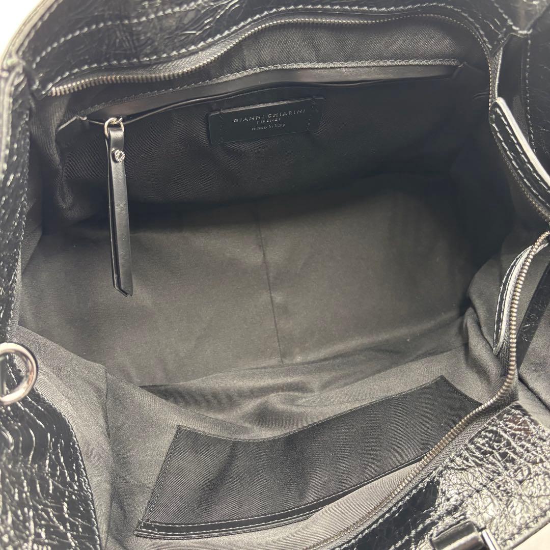 希少美品 GIANNI CHIARINI マーガレット トートバッグ　2way