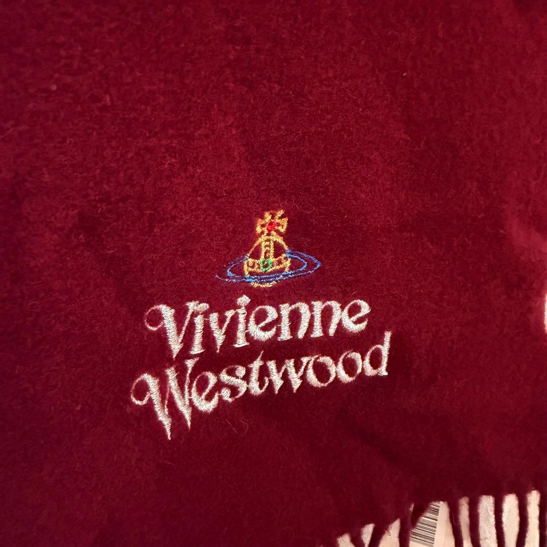 【タグ付き新品未使用】Vivienne Westwood マフラー ダークレッド