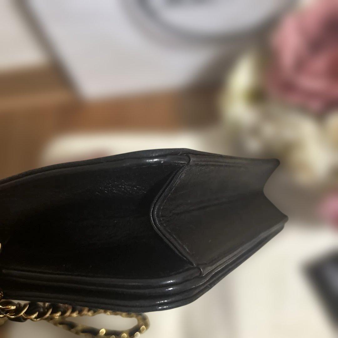 ☆本物☆シャネル　ミニマトラッセ　ブラック　ラムスキン　プッシュロック