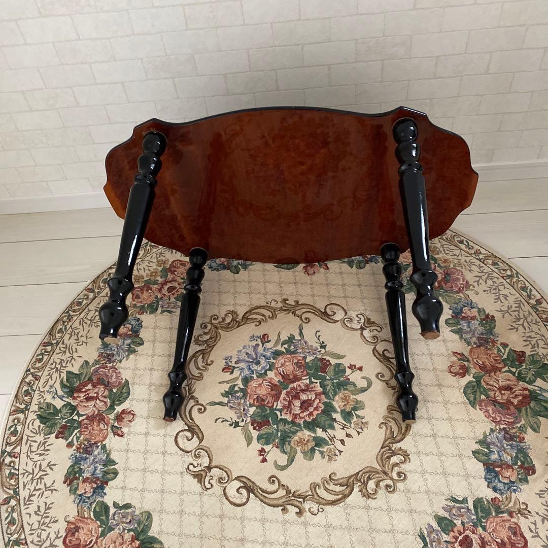 ❤️イタリア家具　ドマン　ブルー象嵌テーブル