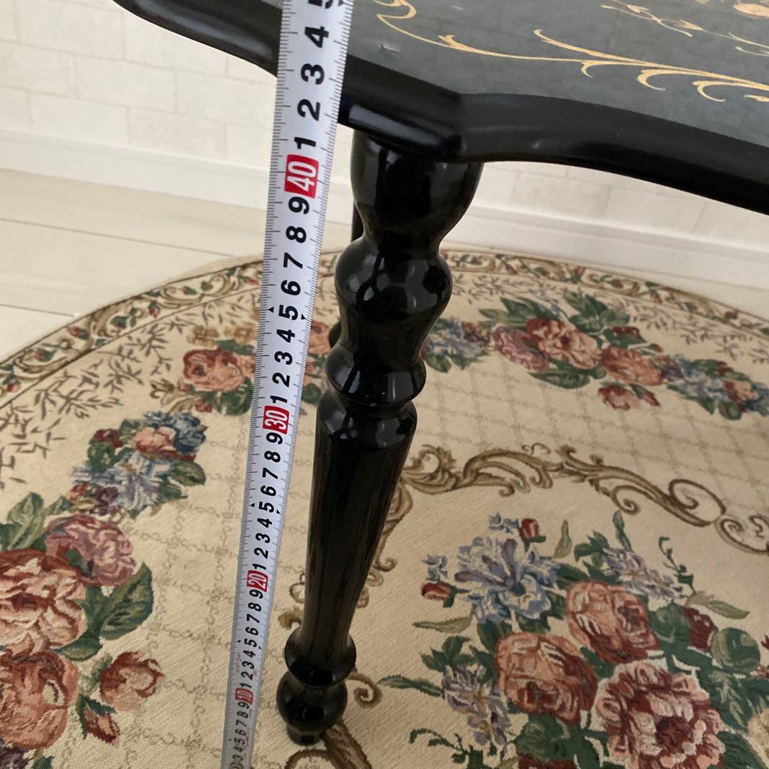 ❤️イタリア家具　ドマン　ブルー象嵌テーブル