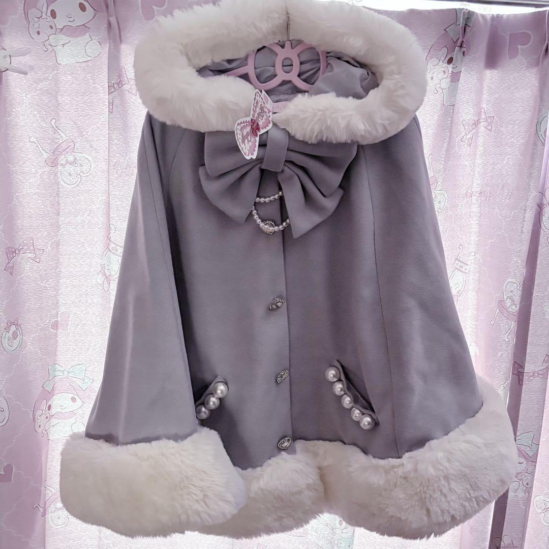 MARS ポンチョ ケープコート 水色 プリメロ 地雷 サブカル