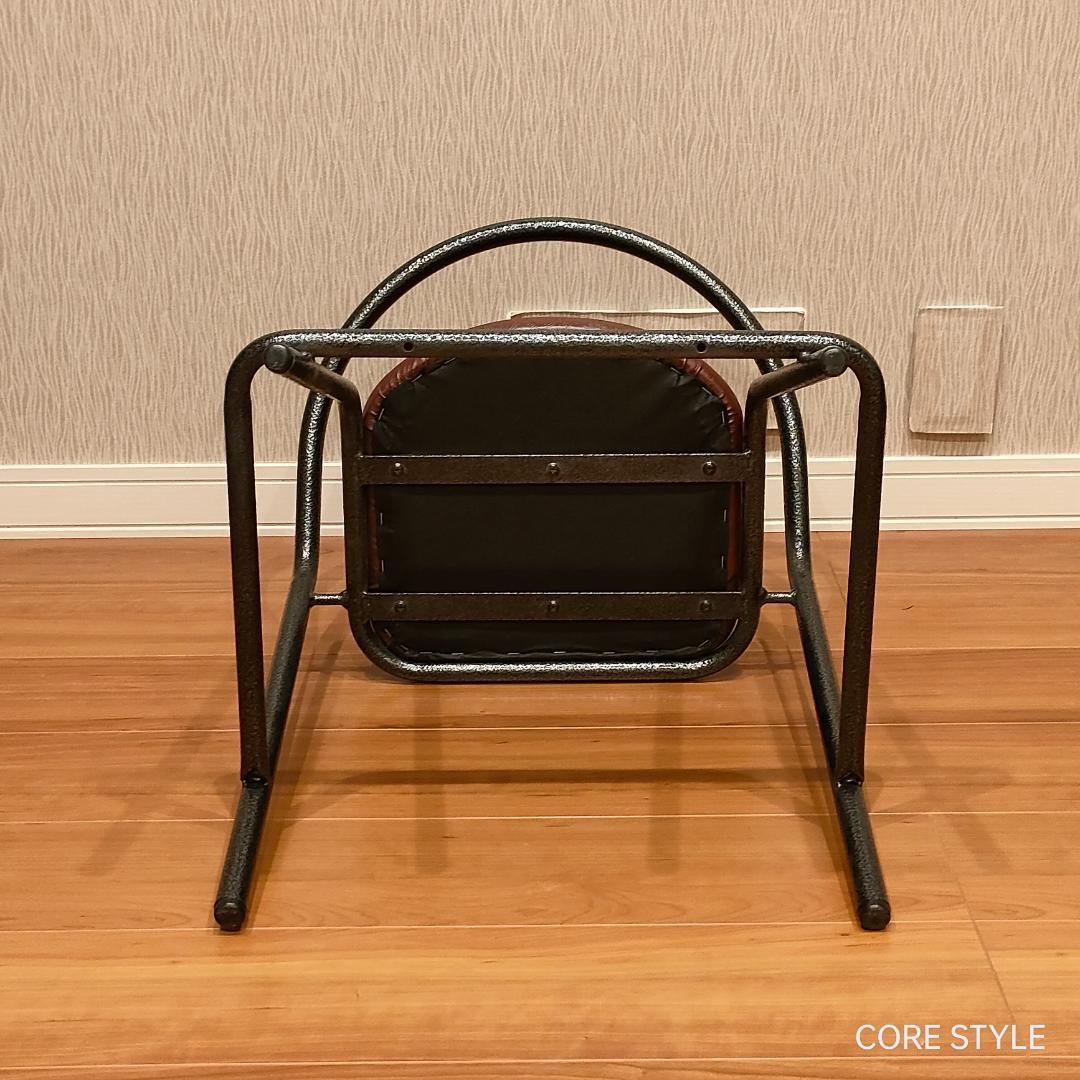 希少　カンティレバーチェア　デザイナーズチェア　アイアンフレーム