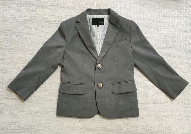 フォーマルスーツセット グレー マインクラフト 120 ローファー 入学式