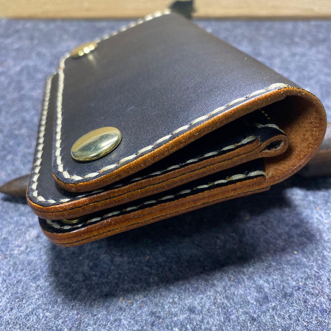 ミドルトラッカーウォレット丘染め（茶芯）カードケース付き限定品　2