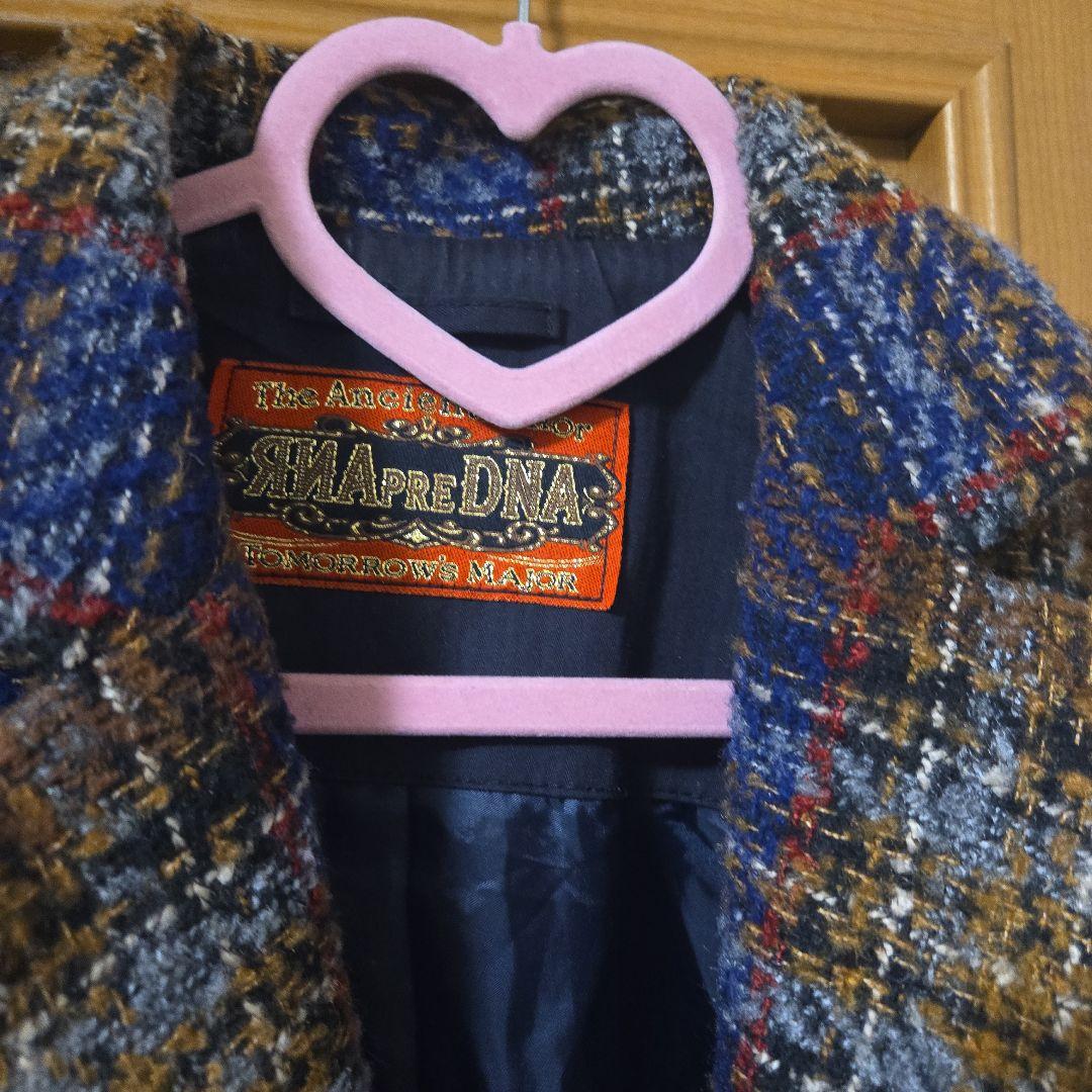 RNA バルキーチェックルーズ チェスターコート