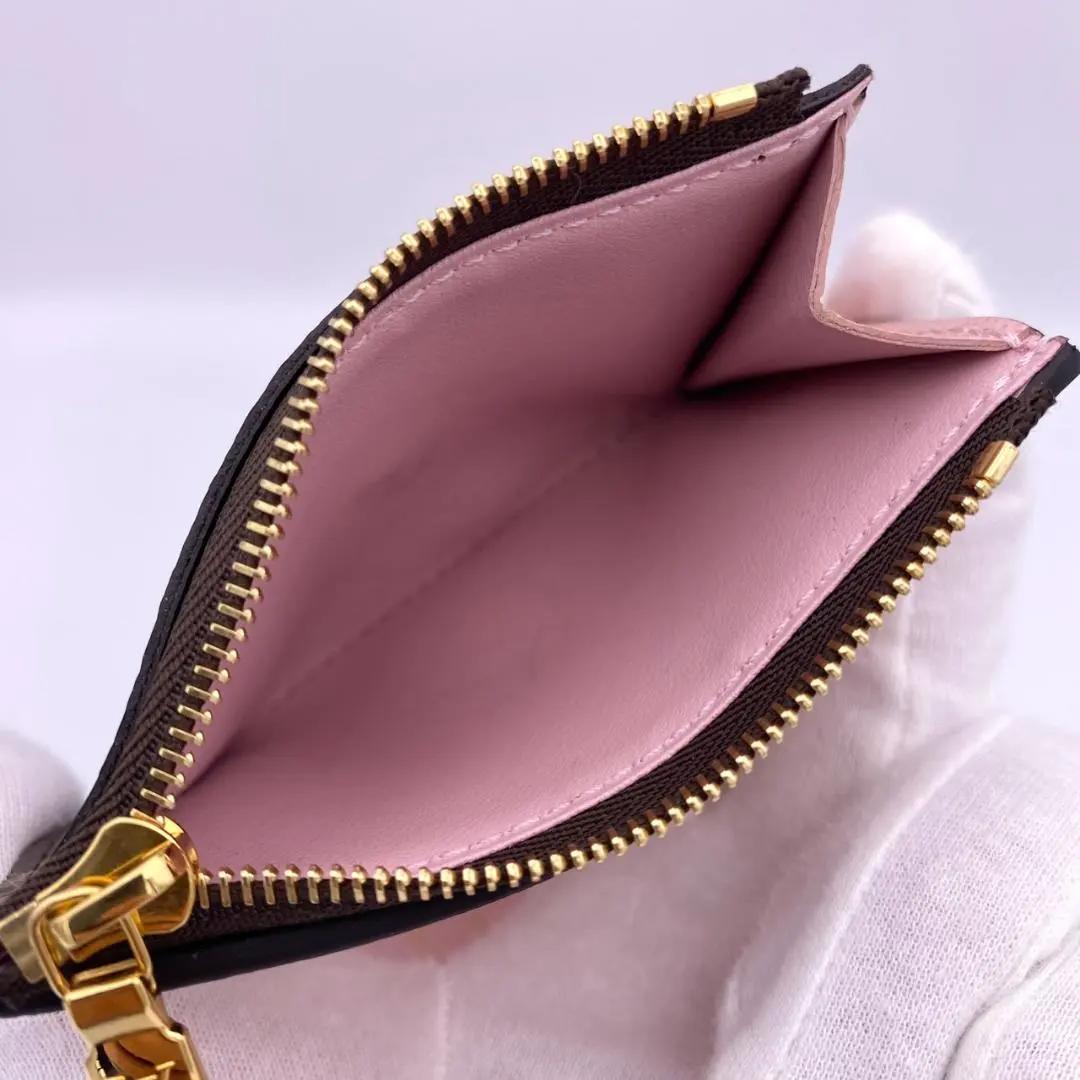 美品 ルイヴィトン モノグラム ポルトフォイユ ゾエ ローズバレリーヌ