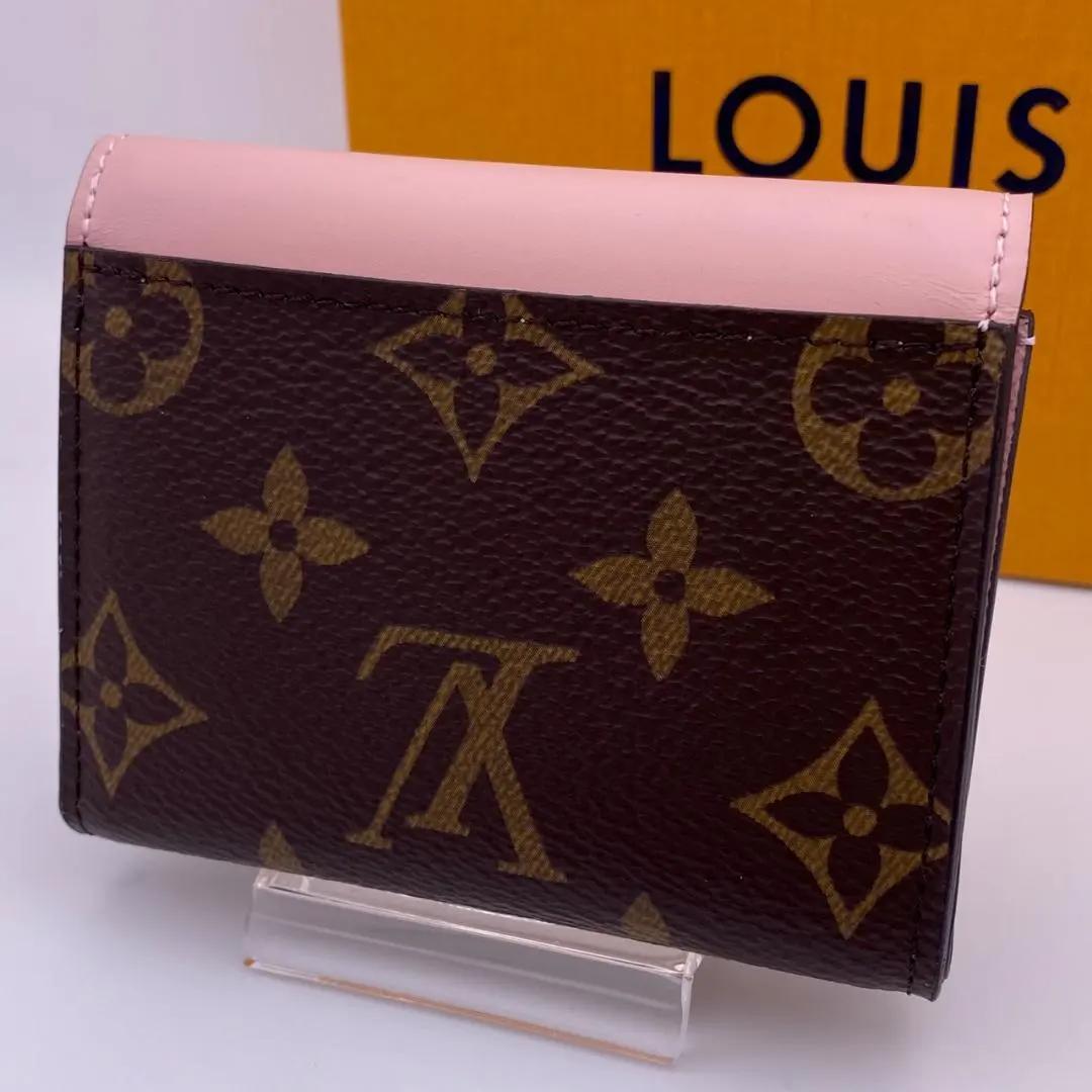 美品 ルイヴィトン モノグラム ポルトフォイユ ゾエ ローズバレリーヌ