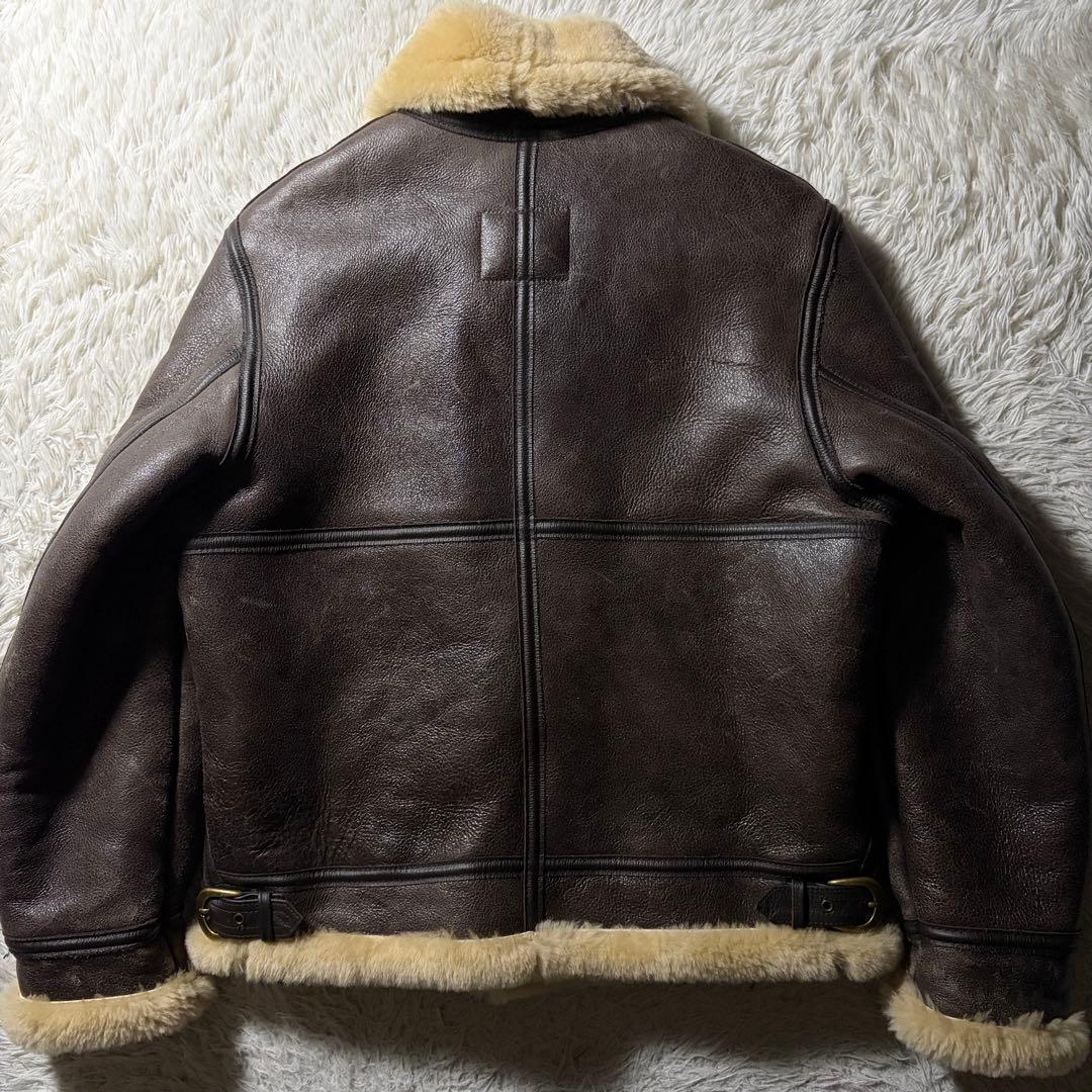 極美品■schott B-3 フライトジャケット　羊革　ムートン　257S 40
