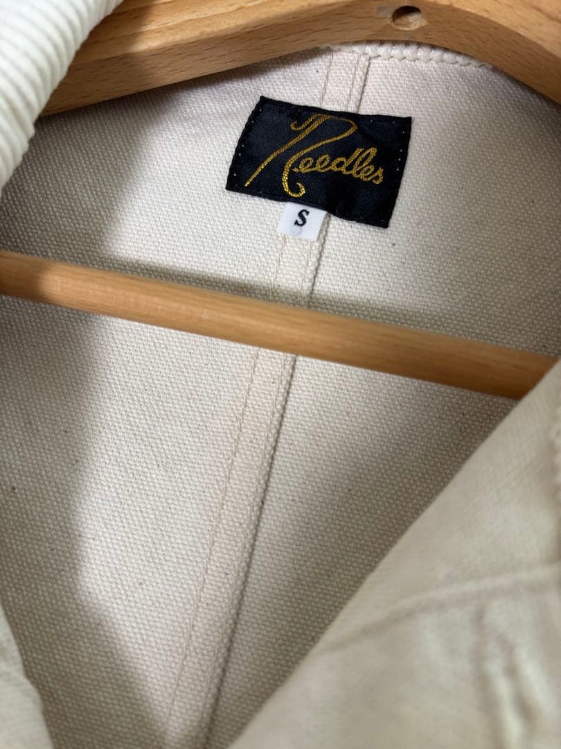 Needles アイボリー カバーオール 蝶刺繍