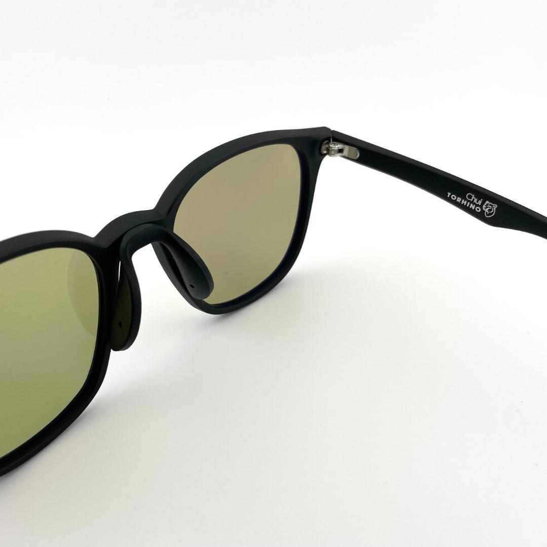 トライノ偏光サングラス　釣り　イエローグリーン/ミラー　パリジャンシェイプ