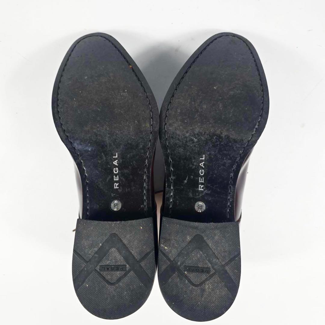 美品REGAL リーガル〈812R〉革靴（25）ビジネスシューズ　メダリオン　茶