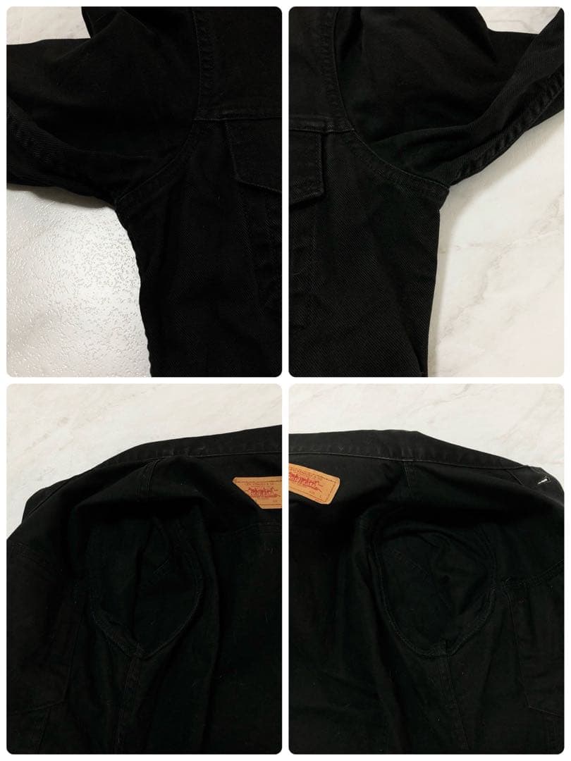 【美品】Levi's デニムジャケット 70599 ブラック 後染め 00s