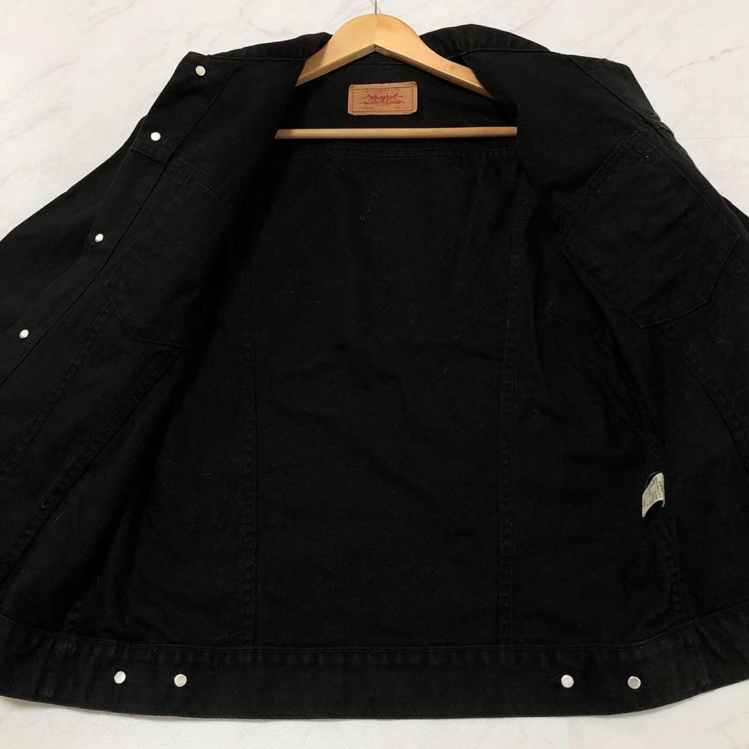 【美品】Levi's デニムジャケット 70599 ブラック 後染め 00s