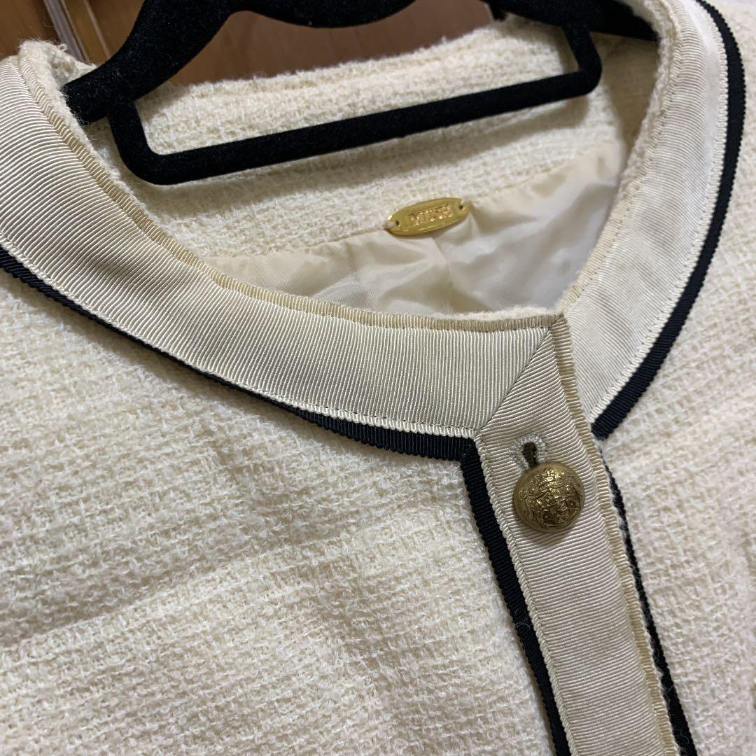 ドゥーズィエムクラス TOURNIER ツイード　キルティング コートジャケット