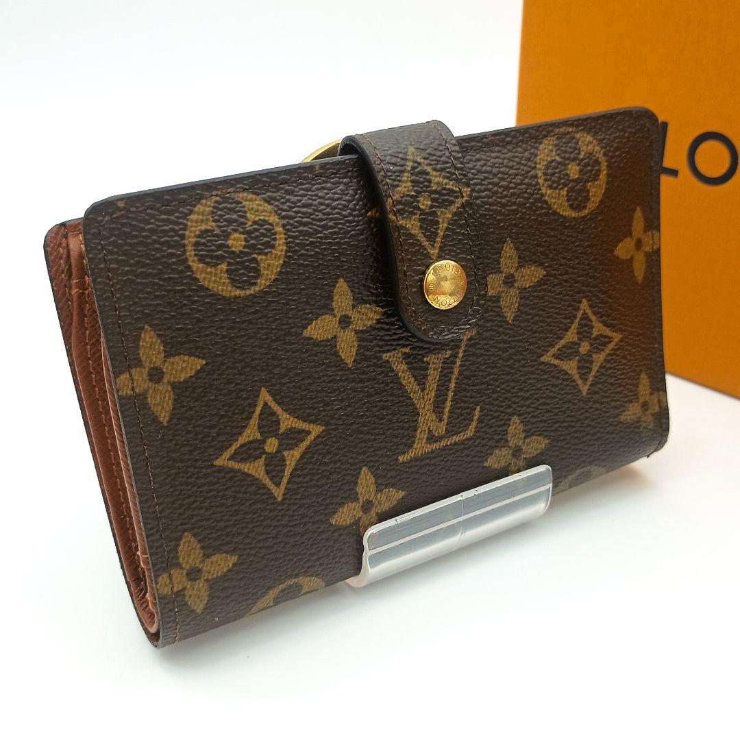 【美品S】ルイ・ヴィトン　ポルトモネビエ・ヴィエノワ　モノグラム　がま口財布
