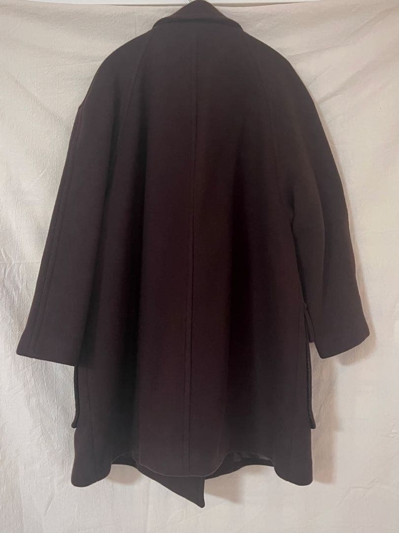 【SLOBE IENA】メルトンビッグPコート（ブラウン: 38）