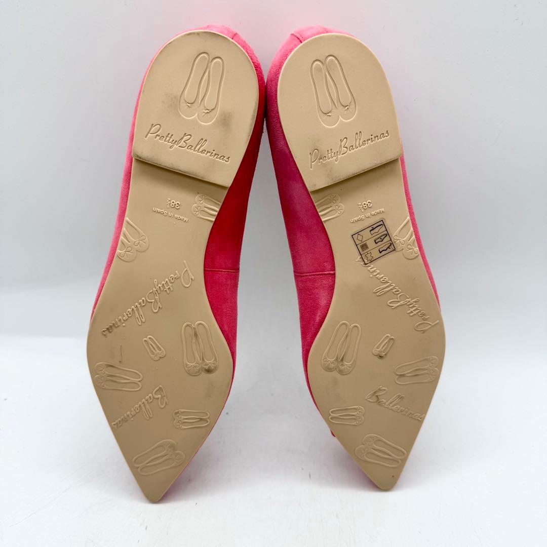 Pretty Ballerinas プリティーバレリーナスエードフラットパンプス