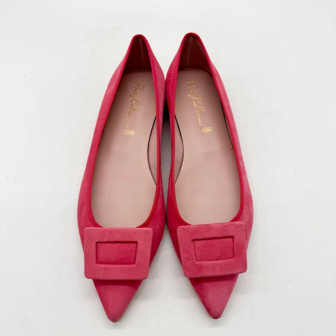 Pretty Ballerinas プリティーバレリーナスエードフラットパンプス