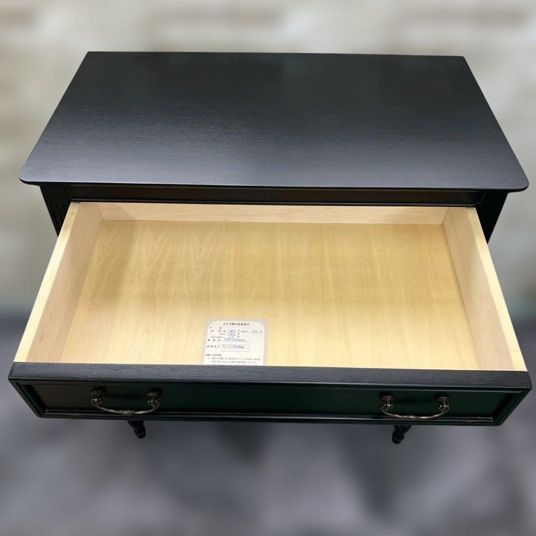 東海家具　TOKAIKAGU チェスト　ノワール70-4 アンバーブラック