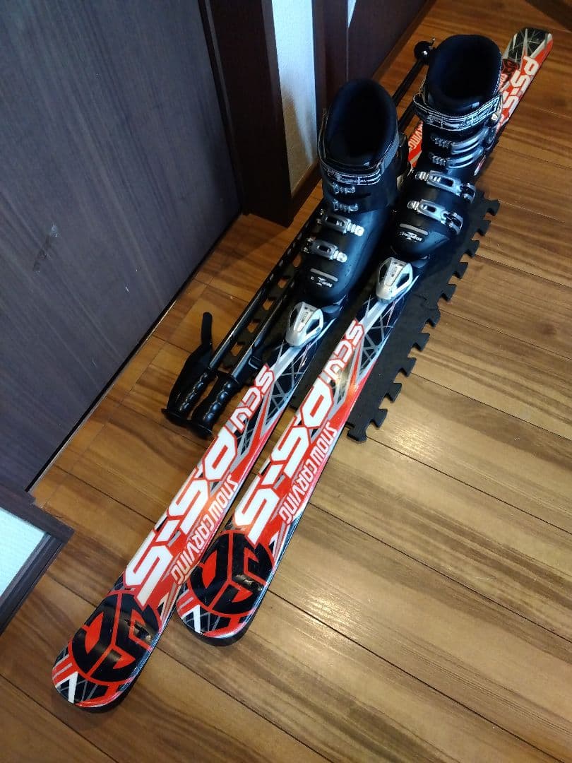 程度良好‼️CARVING/男女兼用/スキーセット・メンテ・WAX済み✔