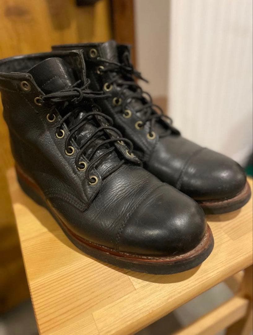 【アメカジ】　チペワ　キャップトゥ　ワークブーツ