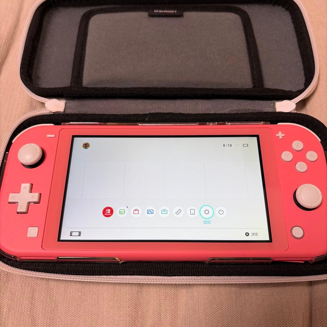 Nintendo Switch Lite ピンク ケース付き