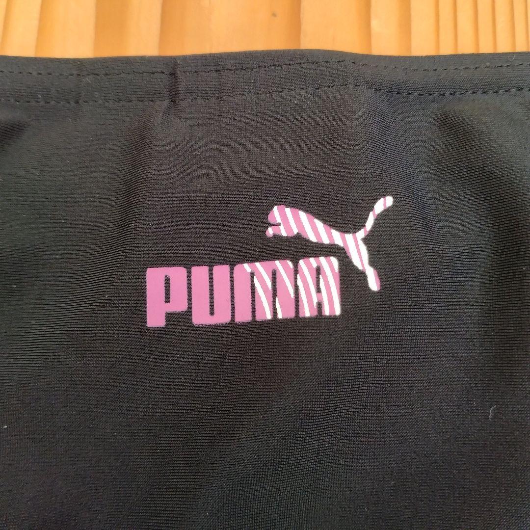 女子陸上ユニフォーム PUMA ブラック ブラトップ パンツのセット