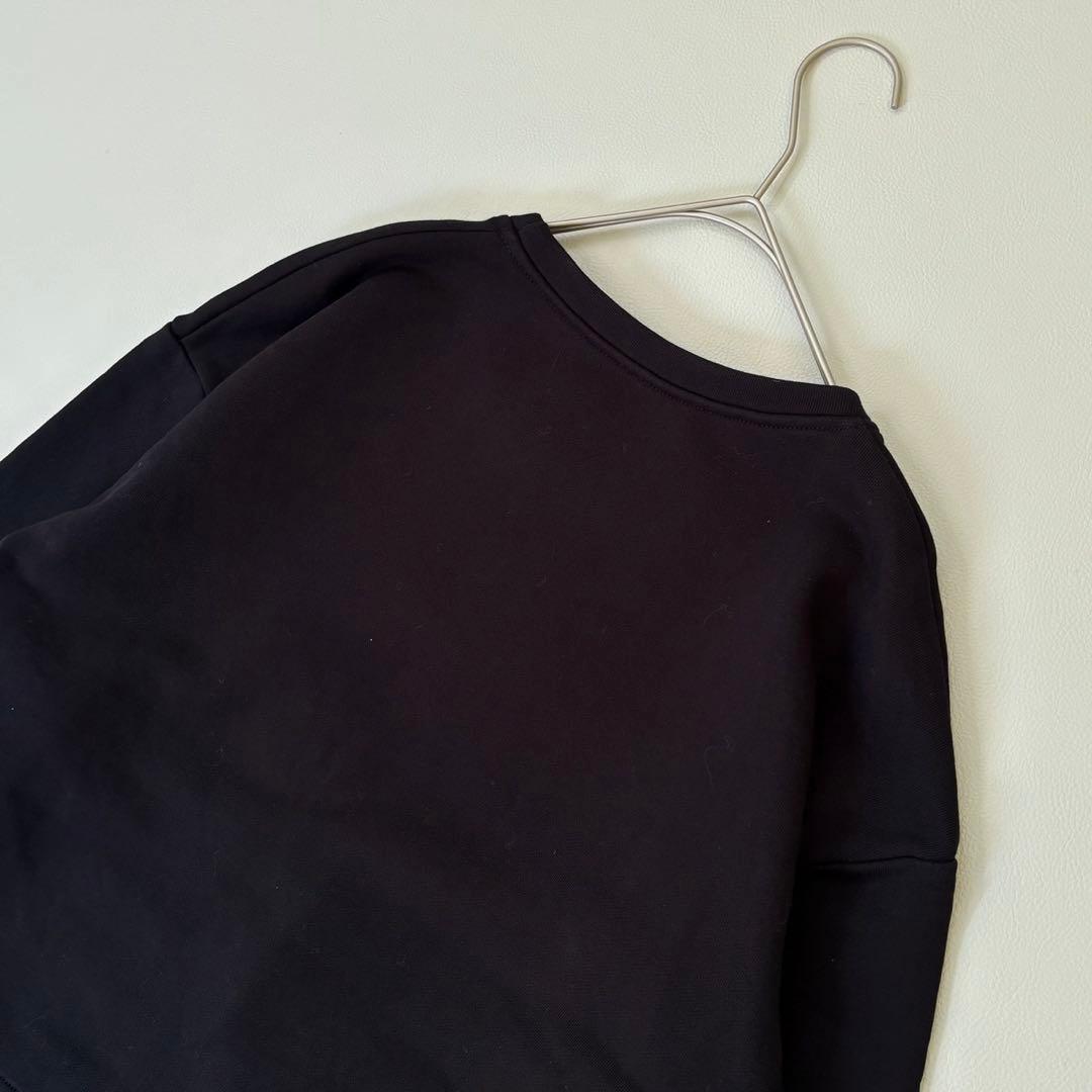美品✨N°21 安全ピンデザイン ロゴトレーナー スウェット ブラック
