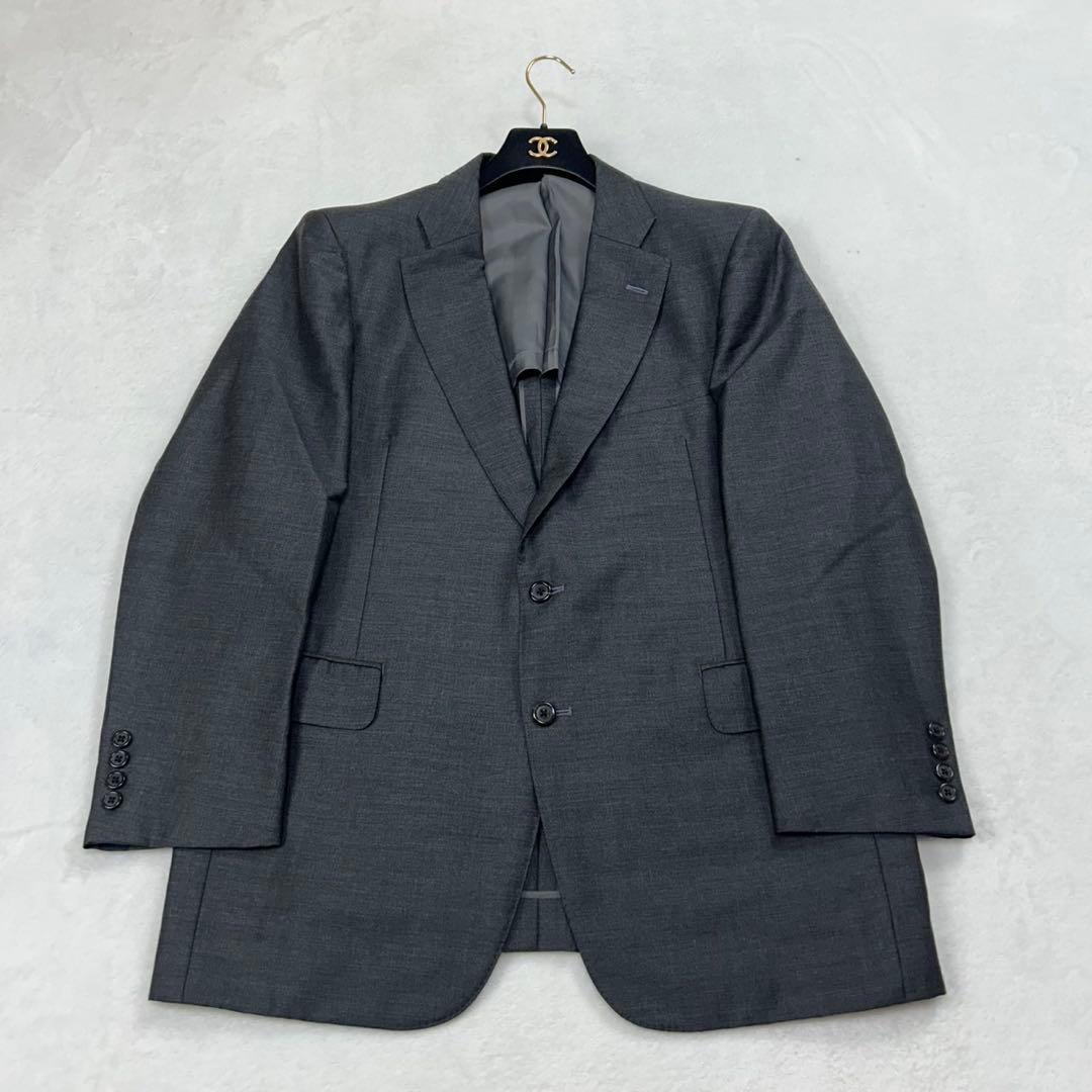 I297 XL バーバリー モヘア混 スーツ上下 グレー メンズ