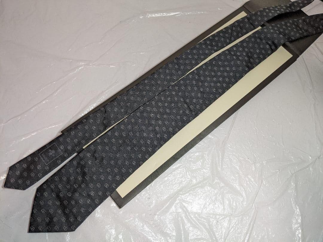 極美品 グッチ GUCCI ネクタイ メンズ ブラック