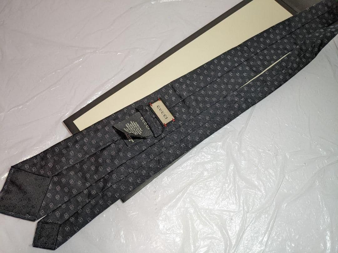 極美品 グッチ GUCCI ネクタイ メンズ ブラック