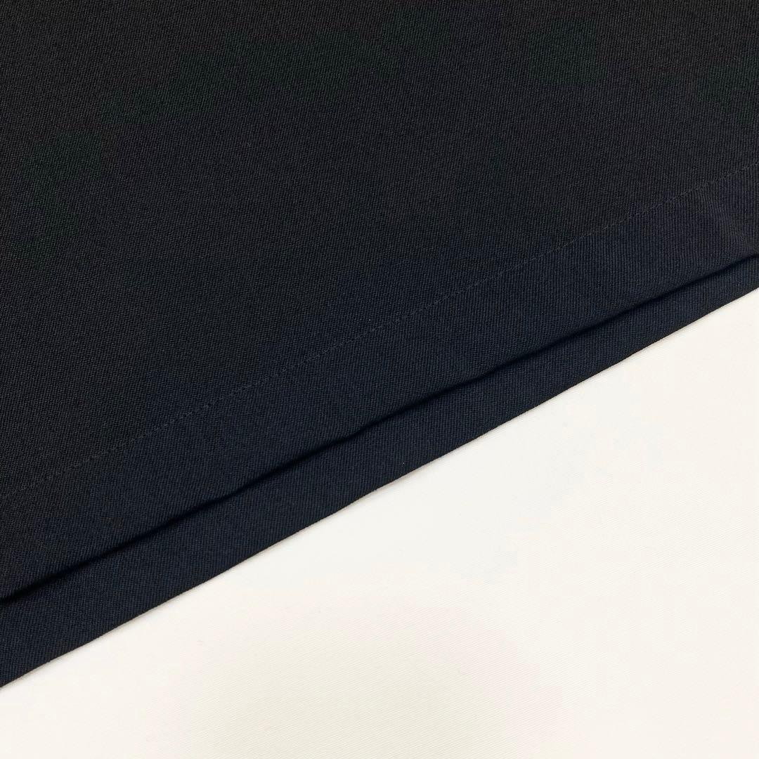 Y's ワイズ 美品 ウールギャバ 切替 ノースリーブワンピース 黒2