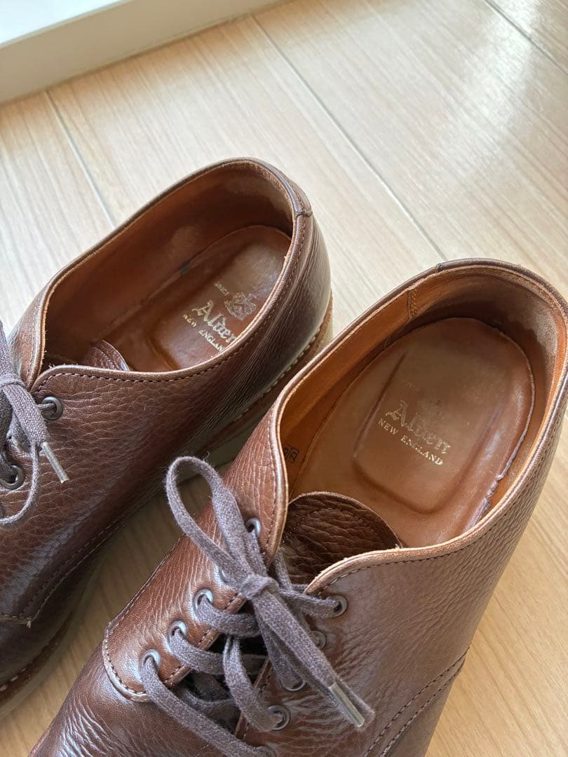 ALDEN 4908 ミリタリーラスト プレーントゥ ワークシューズ グレイン