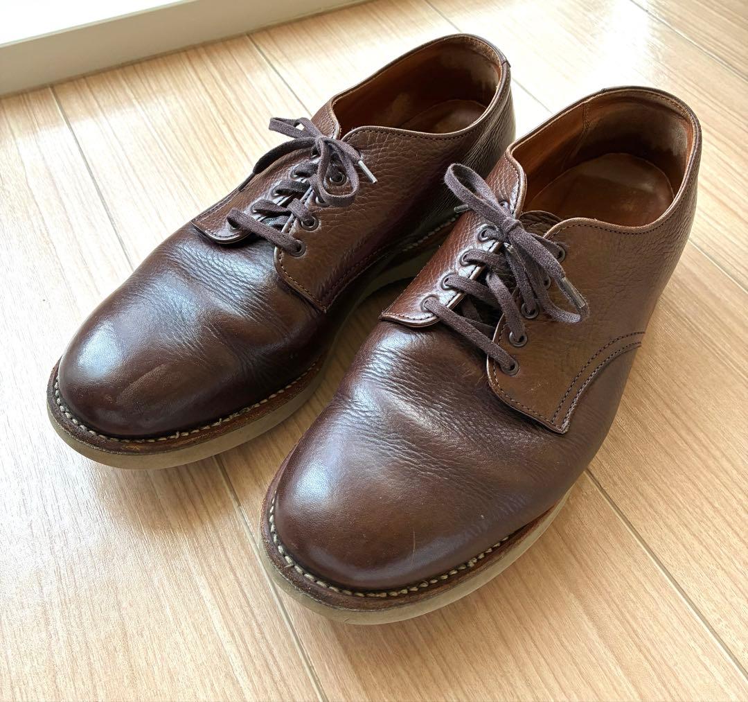 ALDEN 4908 ミリタリーラスト プレーントゥ ワークシューズ グレイン