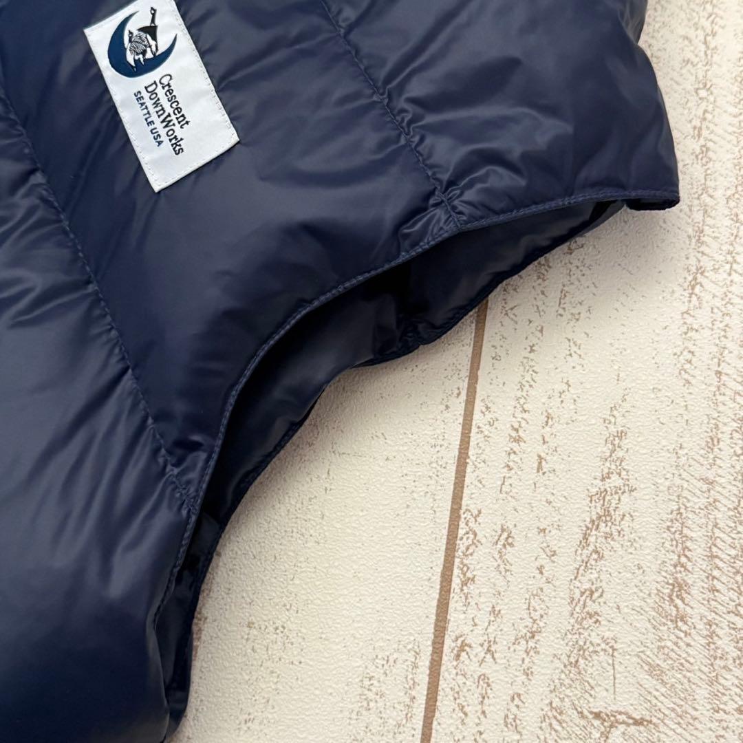 美品！USA製【クレセントダウンワークス】NBNW ダウンベスト　ネイビー