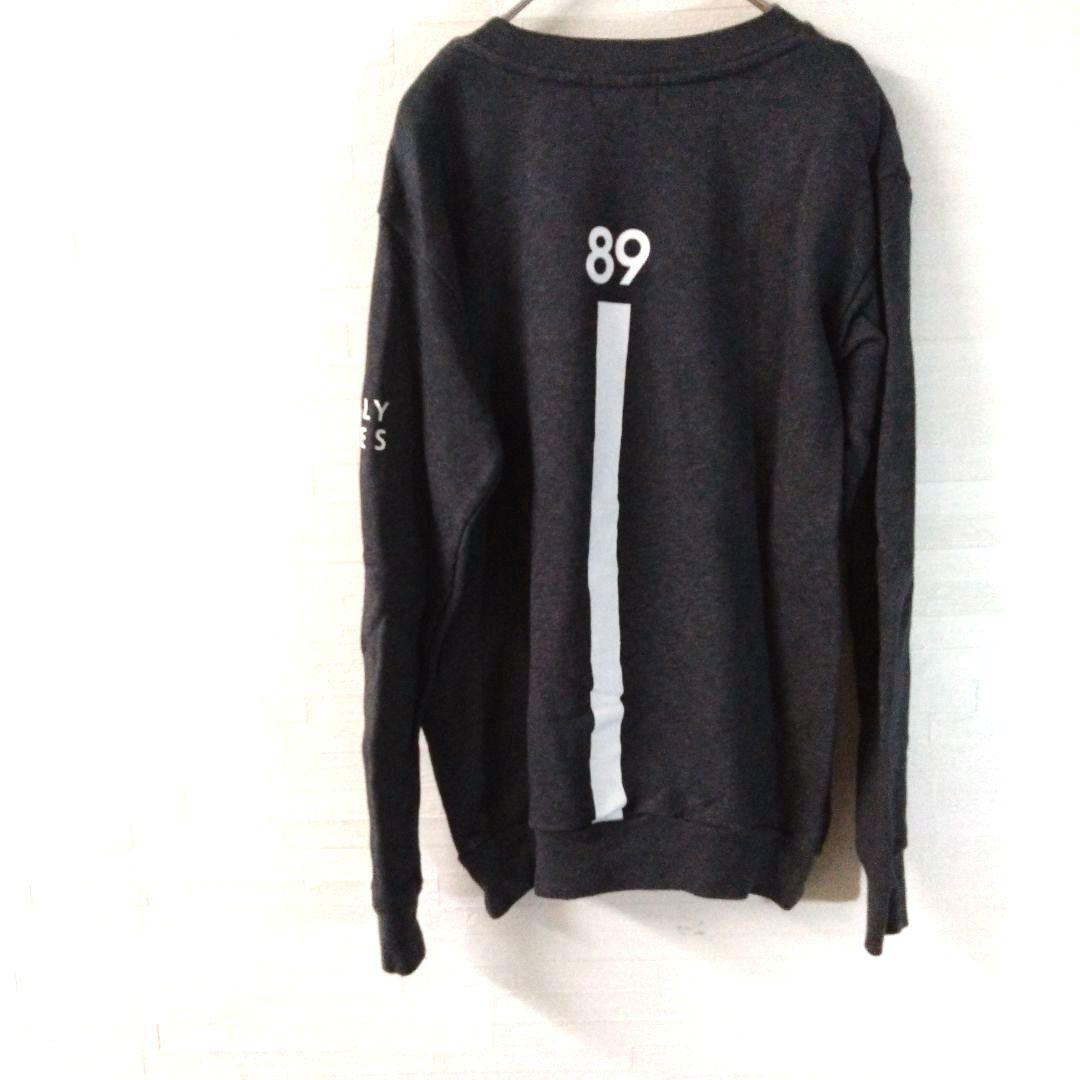 パーリーゲイツ　 長袖トレーナー　グレー　カジュアル　ロゴプリント　XL