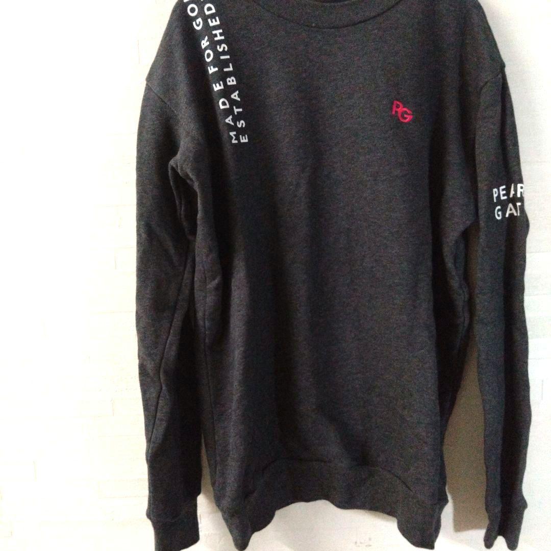 パーリーゲイツ　 長袖トレーナー　グレー　カジュアル　ロゴプリント　XL