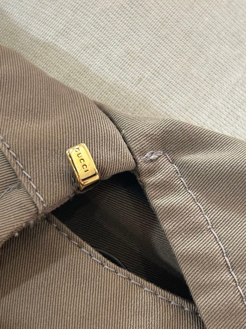GUCCI トレンチコート 38 ラグラン ベージュ美品　グッチ