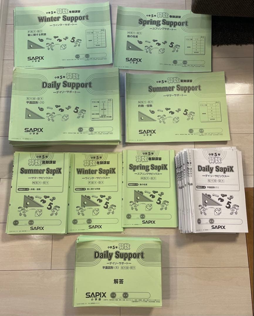 サピックス　SAPIX　5年　算数　テキスト1年分　2023年度版