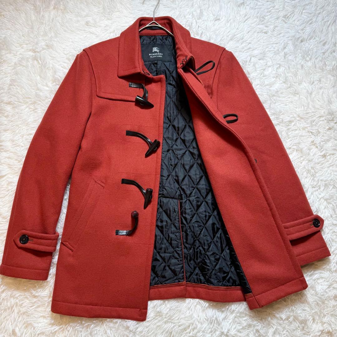 未使用に近い バーバリーブラックレーベル ダッフルコート ウール トグル