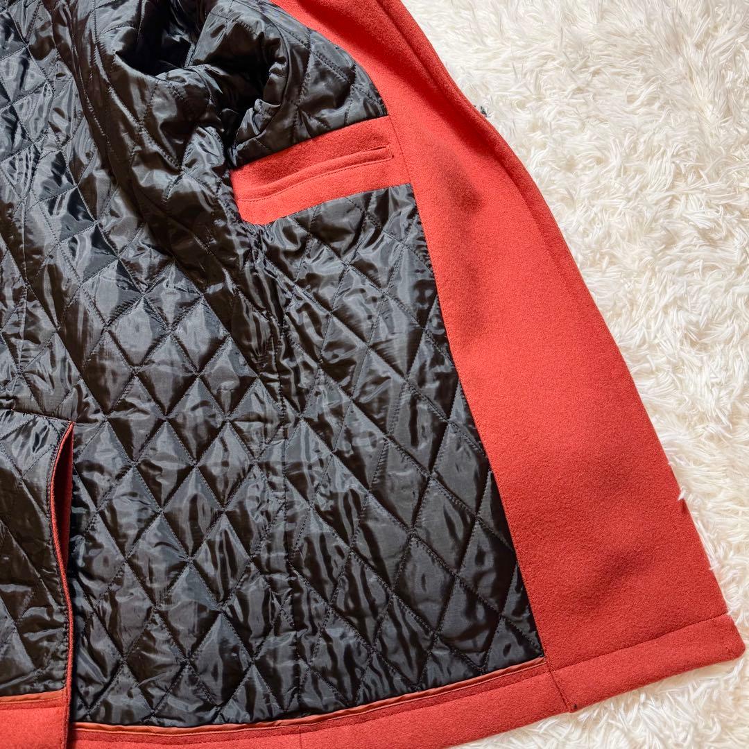 未使用に近い バーバリーブラックレーベル ダッフルコート ウール トグル